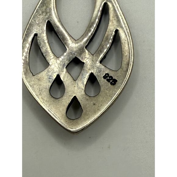 Sterling Silver Celtic Flame Earrings Irish Earrings‎ Celtic Dangle hook - Picture 4 of 5